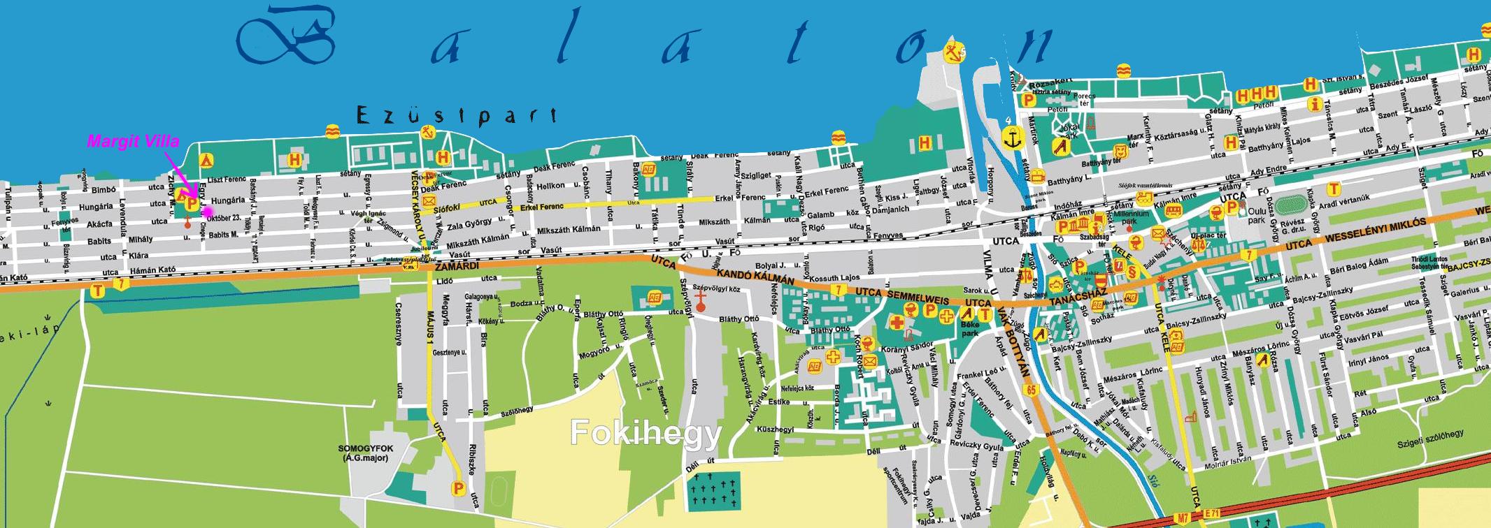 siófok térkép Online térképek: Siófok interaktív térkép siófok térkép
